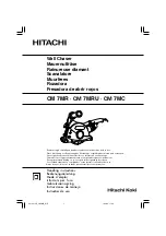 Hitachi Koki CM 7MC Handling Instructions Manual предпросмотр