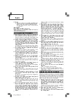 Preview for 8 page of Hitachi Koki CM 7MC Handling Instructions Manual