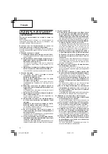 Preview for 20 page of Hitachi Koki CM 7MC Handling Instructions Manual