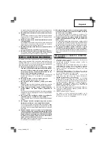 Preview for 43 page of Hitachi Koki CM 7MC Handling Instructions Manual