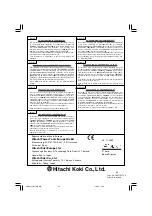 Preview for 64 page of Hitachi Koki CM 7MC Handling Instructions Manual