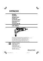 Hitachi Koki CN 16SA Handling Instructions Manual preview