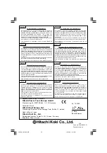 Preview for 44 page of Hitachi Koki CN 16SA Handling Instructions Manual