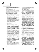 Предварительный просмотр 12 страницы Hitachi Koki CR 13VBY Handling Instructions Manual