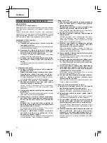 Предварительный просмотр 38 страницы Hitachi Koki CR 13VBY Handling Instructions Manual