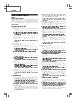 Предварительный просмотр 44 страницы Hitachi Koki CR 13VBY Handling Instructions Manual