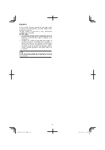 Preview for 34 page of Hitachi Koki cr13v2 Handling Instructions Manual