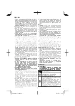 Preview for 62 page of Hitachi Koki cr13v2 Handling Instructions Manual