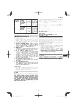 Preview for 81 page of Hitachi Koki cr13v2 Handling Instructions Manual