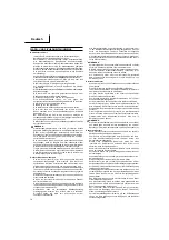 Предварительный просмотр 15 страницы Hitachi Koki CS 40EA Handling Instructions Manual