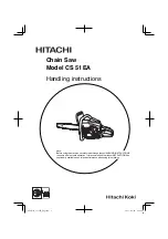 Hitachi Koki CS 51EA Handling Instructions Manual preview