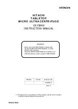 Hitachi Koki CS150NX Instruction Manual предпросмотр