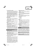 Предварительный просмотр 7 страницы Hitachi Koki D 13 Instruction Manual