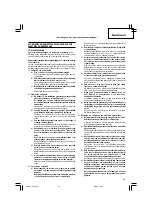 Предварительный просмотр 21 страницы Hitachi Koki D 13 Instruction Manual