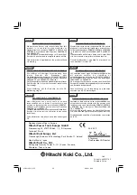 Preview for 36 page of Hitachi Koki D 13 Instruction Manual