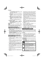 Preview for 10 page of Hitachi Koki D 13VB3 Handling Instructions Manual