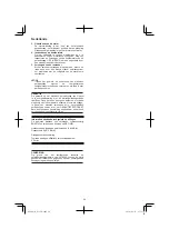 Preview for 20 page of Hitachi Koki D 13VB3 Handling Instructions Manual