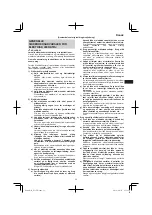 Preview for 33 page of Hitachi Koki D 13VB3 Handling Instructions Manual