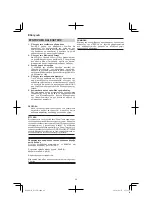 Preview for 46 page of Hitachi Koki D 13VB3 Handling Instructions Manual