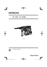 Hitachi Koki DH 18DBL Handling Instructions Manual предпросмотр