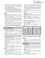 Preview for 11 page of Hitachi Koki DH 20DV Handling Instructions Manual