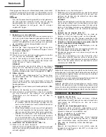 Preview for 44 page of Hitachi Koki DH 20DV Handling Instructions Manual