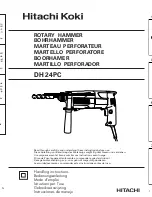 Hitachi Koki DH 24PC Handling Instructions Manual preview