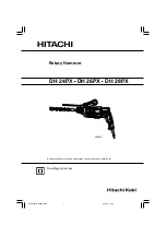 Hitachi Koki DH 24PX Handing Instructions preview