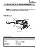 Preview for 9 page of Hitachi Koki DH 40FR Instruction Manual