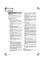 Предварительный просмотр 6 страницы Hitachi Koki DH 50MB Handling Instructions Manual