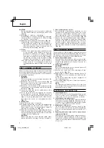 Предварительный просмотр 10 страницы Hitachi Koki DH 50MB Handling Instructions Manual