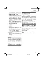 Предварительный просмотр 11 страницы Hitachi Koki DH 50MB Handling Instructions Manual