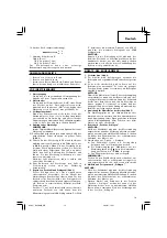 Предварительный просмотр 15 страницы Hitachi Koki DH 50MB Handling Instructions Manual