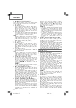 Preview for 34 page of Hitachi Koki DM 20V Handling Instructions Manual