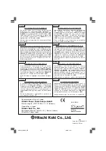 Preview for 48 page of Hitachi Koki DM 20V Handling Instructions Manual