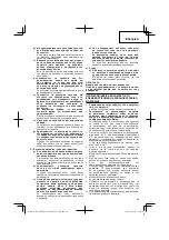 Preview for 29 page of Hitachi Koki DS 14DBEL Handling Instructions Manual