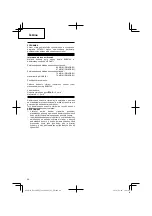 Preview for 66 page of Hitachi Koki DS 14DBEL Handling Instructions Manual