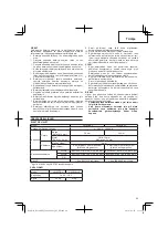 Preview for 69 page of Hitachi Koki DS 14DBEL Handling Instructions Manual