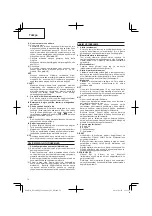 Preview for 74 page of Hitachi Koki DS 14DBEL Handling Instructions Manual