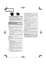 Preview for 78 page of Hitachi Koki DS 14DBEL Handling Instructions Manual