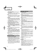 Preview for 84 page of Hitachi Koki DS 14DBEL Handling Instructions Manual