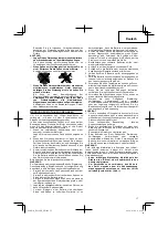 Preview for 17 page of Hitachi Koki DS 14DJL Handling Instructions Manual