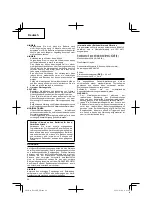 Preview for 22 page of Hitachi Koki DS 14DJL Handling Instructions Manual