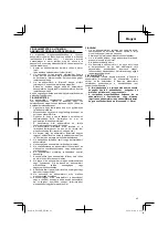 Preview for 43 page of Hitachi Koki DS 14DJL Handling Instructions Manual