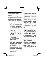 Preview for 63 page of Hitachi Koki DS 14DJL Handling Instructions Manual