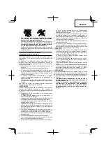 Preview for 65 page of Hitachi Koki DS 14DJL Handling Instructions Manual