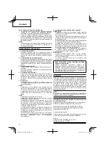 Preview for 70 page of Hitachi Koki DS 14DJL Handling Instructions Manual