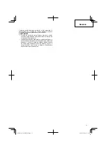 Preview for 71 page of Hitachi Koki DS 14DJL Handling Instructions Manual