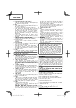 Preview for 78 page of Hitachi Koki DS 14DJL Handling Instructions Manual