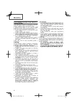 Preview for 82 page of Hitachi Koki DS 14DJL Handling Instructions Manual